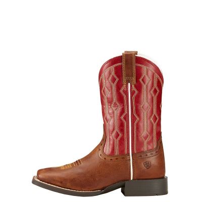 Ariat Live Wire - Western Laarzen Bruin / Rood Kinderen - 17043-153